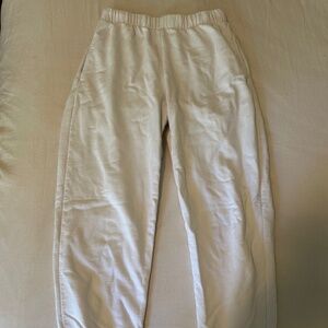 Brandy Melville White Sweatpants - One Size